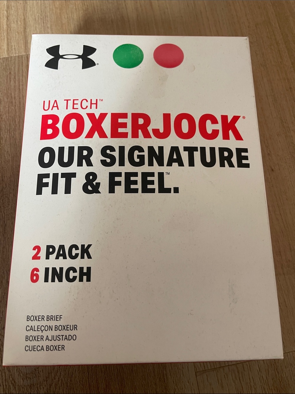 NWT Under Armour Boxerjock 2-Pack Blue and Black size M